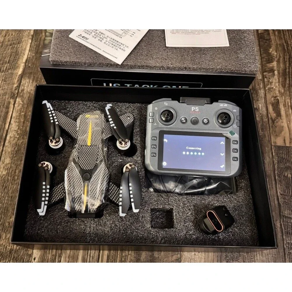 DRONE PHOENIX X4 Camara-Built In Screen Remote. GPS Return to Sea- Sealed Box